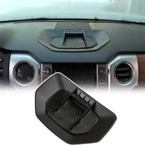 LLKUANG 블랙 ABS 카 센터 콘솔 대시 테이블 보관 트레이 도요타 툰드라 20142021 계기판 휴대폰 홀더