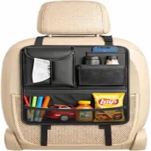 5개의 포켓이 있는 카시트 백 오거나이저 여행용 백시트 보관 방수 간편한 설치 차량 정리 정돈 유지