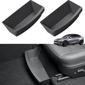 2025년형 제스트노바 언더시트 보관함 신형 테슬라 모델 Y 주니퍼 조수석용 정리함 워셔블 히든 트레이