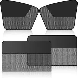 차량 전면 및 후면 유리창 선쉐이드 하프 있는 마그네틱 자동차 앞유리 프라이버시 커튼 메시 자외선 차단