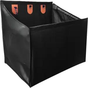 싱글 시트 도그 카시트 익스텐더 28.7인치 와이드 하드 바텀 펫 브릿지 승객용 하프 백 방수 PU 가죽 측면