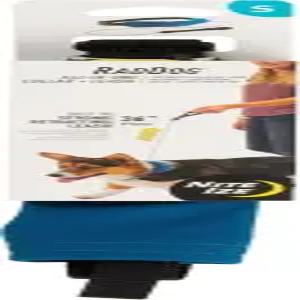 나이트 이즈 래드독 올인원 칼라 및 목줄 콤보 수납식 내장된 튼튼한 개 14인치에서 16인치 파란색 소형