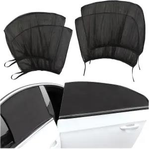 4팩 유니버설 자동차 창문 스크린 2023년형 신차 자외선 차단 기능이 있는 햇빛 가리개 측면 메시