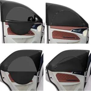 탈루 4종 자동차 창문 그늘막 화면 통기성 측면 메시 전면 후방 태양 유니버설 커버1925인치 2245인치 캠핑