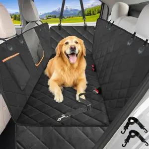 뒷좌석용 카이틀리 도그 카시트 커버 측면 플랩이 있는 차량용 600D 헤비 듀티 해먹 100 방수 반려동물