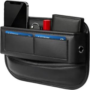 유니버설 핏 자동차 갭 필러 프리미엄 가죽 앞좌석 정리함 센터 콘솔 시트 사이드 에센셜 카드 슬롯 휴대폰