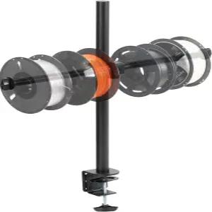 3D 프린터용 VIVO 클램프 온 스틸 필라멘트 홀더 높이 조절 가능한 스풀 지지대 최대 8개의 표준 릴 검은색