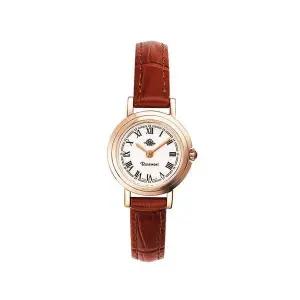 로즈몽 RS7506BR 앤틱 터치 로즈 라운드 여성 가죽 손목 시계 3167148