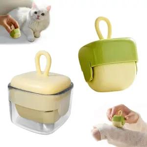 2Pcs 미니 보푸라기 제거 롤러 재사용 가능한 젤 의류 반려동물 털 먼지 여행 및 가정용 세탁 반려견