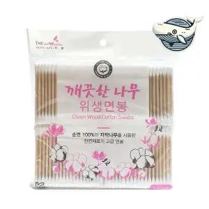 일회용 순면 귀이개 위생 면봉 400개 깨끗한