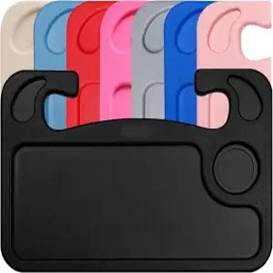 식사용 스티어링 휠 책상 트레이 노트북 대부분의 차량 로드 트립 액세서리 카 테이블에 후크 부착