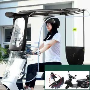 오토바이 전동차 캐노피 어닝 레인 스쿠터 블랙 커버 지붕