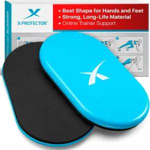 운동용 X프로텍터 슬라이더 2 PCS 하드 및 카펫 바닥용 양면 글라이더