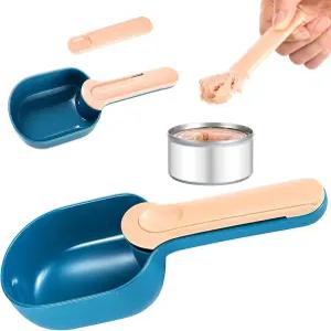 페로셰프 개 사료 스쿱 1컵 3 in 1 디자인 애완동물 백 보관 클립 고양이 강아지와 작은 위한 습식 급식