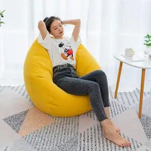 소파 빈백 옐로우 컬러 S 트랜디한