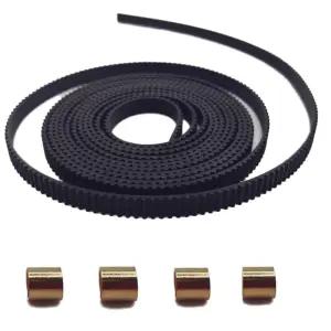 3D 프린터 벨트 2미터 구리 버클이 있는 GT2 타이밍 엔더 3 프로 5 시리즈 및 CR-10 피치 2mm 폭 오픈