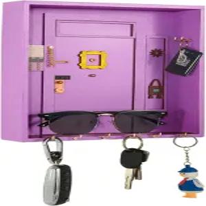 키 홀더 월 마운트 프렌즈 TV 쇼 상품 귀여운 벽 열쇠고리 홈 룸 오피스 장식용 메일 정리함 여성 친구