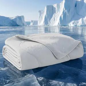 통기성 공기 코어 충전 QMAX 0.4 반려견 쿨링 매트 부드럽고 가벼운 반려묘 여름용 차가운 담요 세탁 가능