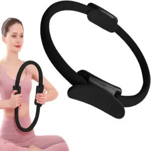 필라테스 링 피트니스 서클 업그레이드 가볍고 내구성이 뛰어난 폼 패딩 핸들 팔 허벅지 다리 및 코어를