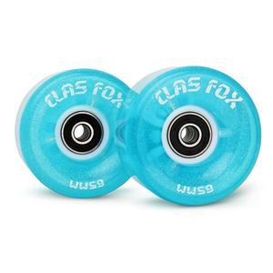 [미국배송] ABEC-9 베어링이 장착된 CLAS 폭스 롤러 스케이트 휠 65MM X 35MM 82A 8 PCS 실외 또는 실내에서 더블 로우 스케이팅을 위해 설치됨