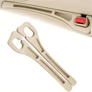 카시트 갭 필러 듀얼 슬롯 정리기 벨트 자동차 및 SUV용 낙하 방지 더 이상 분실물이 없고 모두 손이 닿지