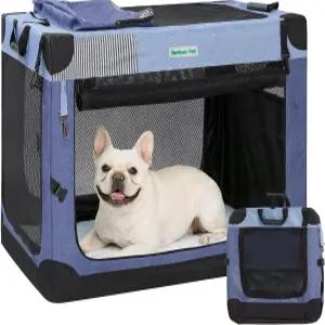가드너 애완동물 소프트 접이식 개 상자 강아지/소형견 실내 및 실외용 26인치 휴대용 여행용 내구성이