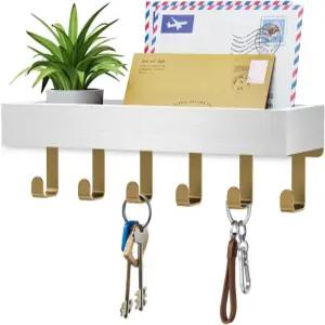 열쇠 홀더 벽걸이 접착 자석 지갑 하우스용 우편 정리함 트레이와 함께 고리 걸기 캠퍼 현관문 홈 거실