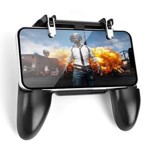 iOS 및 Android용 EasEasy PUBG 모바일 게임 컨트롤러, 민감한 조준 촬영 기능이 있는 휴대폰 트리거 게임패드, 3 in 1 디자인, / 나이브스 아웃 콜 오브 듀티와 호환 가능