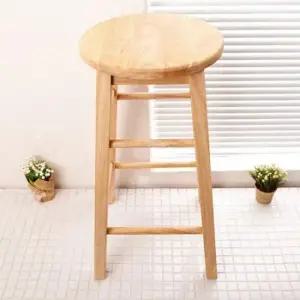 다용도의자 고무 의자 홈바의자 중형 홈바 나무 나무의자