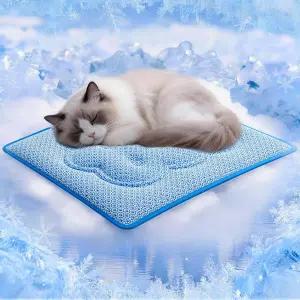 고양이 쿨링 매트 PCM 및 열변색 기술이 적용된 반려견용 두꺼운 연중 사용 가능한 양면 내구성 방수 쿨 펫