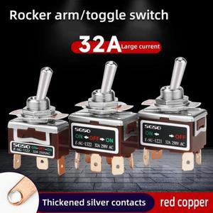 토글 스위치 1021T 용접 직선 다리 로커 레버 1322T/1321/6 피트 3 기어 2 전원 15A32A250V AC
