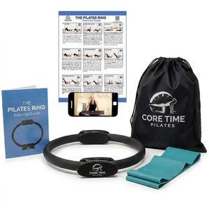 [미국배송] 필라테스 링 및 운동 가이드 - 25가지 매직 서클 포함 강사의 사진 동영상 전체 웹사이트 액세스 저항 밴드 가방 포함.