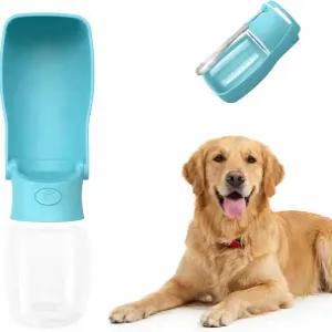 산책용 휴대용 반려견 물병 강아지 중형 및 대형견을 위한 접이식 반려동물 작은 액세서리용 누수 방지