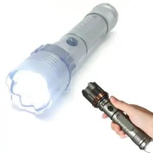 대륙의실수 LED손전등 LED후레쉬 줌 기능 고휘도 캠핑렌턴 등산