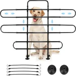 SUV 트럭 및 자동차를 위한 조절 가능한 범용 반려견 장벽인 차량용 펫 배리어는 카시트 견고한 금속 튜브