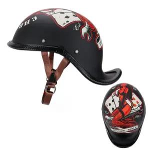 오토바이 반모 클래식 가벼운 빈티지 스냅백헬멧 헬멧