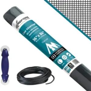 생고뱅 ADFORS 창문 및 문용 투명 어드밴티지 스크린 수리 키트 36인치 x 84인치 DIY 메쉬 내구성 화면