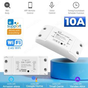 EWeLink 앱 스마트 와이파이 스위치 미니 차단기 모듈, 라이프 무선 리모컨, 알렉사 구글 홈 앨리스로 작동