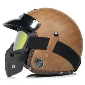 헬멧 수제가죽모자 바이크헬멧