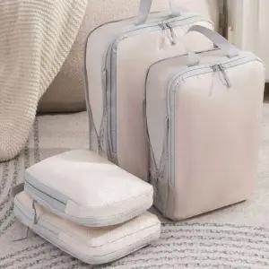 여행 트래블 용 가방 압축 지퍼 파우치 의류 정리 pvZ8+5urH