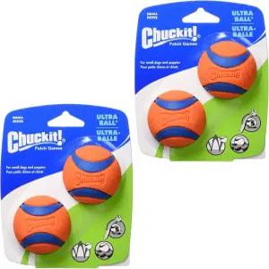 처킷! 강아지 장난감 초구 내구성 고무가 런처에 작은 공 4개에 맞습니다