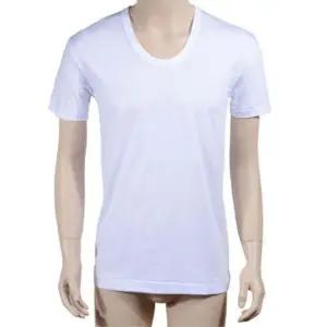 얇은 골지 순면 무지 남성 백색 반팔 런닝 깔끔한속옷