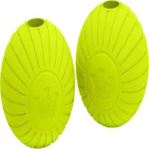 츄 킹 슈프림 고무 페치 볼 - 매우 내구성이 뛰어난 천연 장난감 2.5인치 노란색 CM-10066-CS01