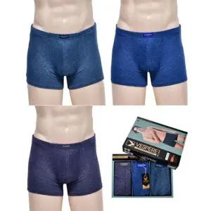 남성 스트라이프 드로즈 사각 팬티 3매입 시원한 스판