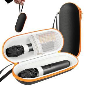 [미국배송] SARLAR 케이스는 JBL 무선 투 마이크 시스템과 호환되며 최대 9 U201C X 3 U201D까지 장착할 수 있습니다. 노래를 부르는 휴대용 듀얼 여행 가방 또는 리시버 어댑터 AA 배터리 케이스 전용.