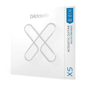 다다리오 어쿠스틱 기타 현, XS 80/20 브론즈 코팅, XSABR1253, 라이트 게이지 12-53, 6현 세트, 팩