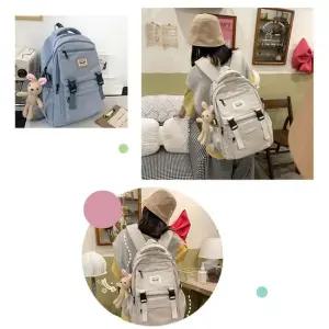 귀여운 인형 키링이달린 예쁜 책가방 학생배낭 MJ1923 귀여운백팩 학생배낭 중학생가방