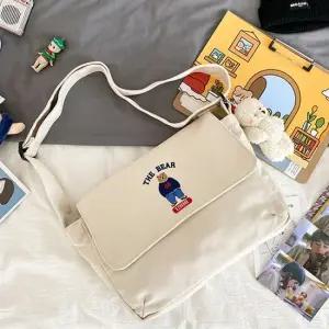 중학생 소풍가방 크로스백 예쁜 메신저백 학생 MJ4636 캔버스백 캔버스가방 학생크로스백