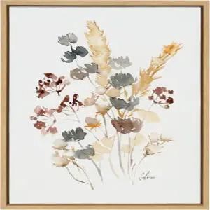 케이트와 로렐 실비 와일드 살비아 액자 캔버스 월 아트 사라 베렌슨 18x24 내추럴 와일드플라워 포