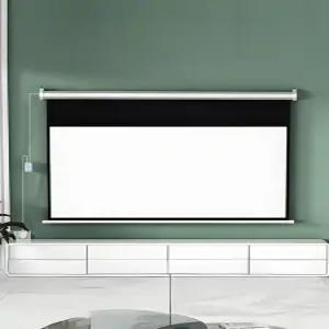 전동 롤스크린 영화용 스크린 강의용 거실용 방염 암막